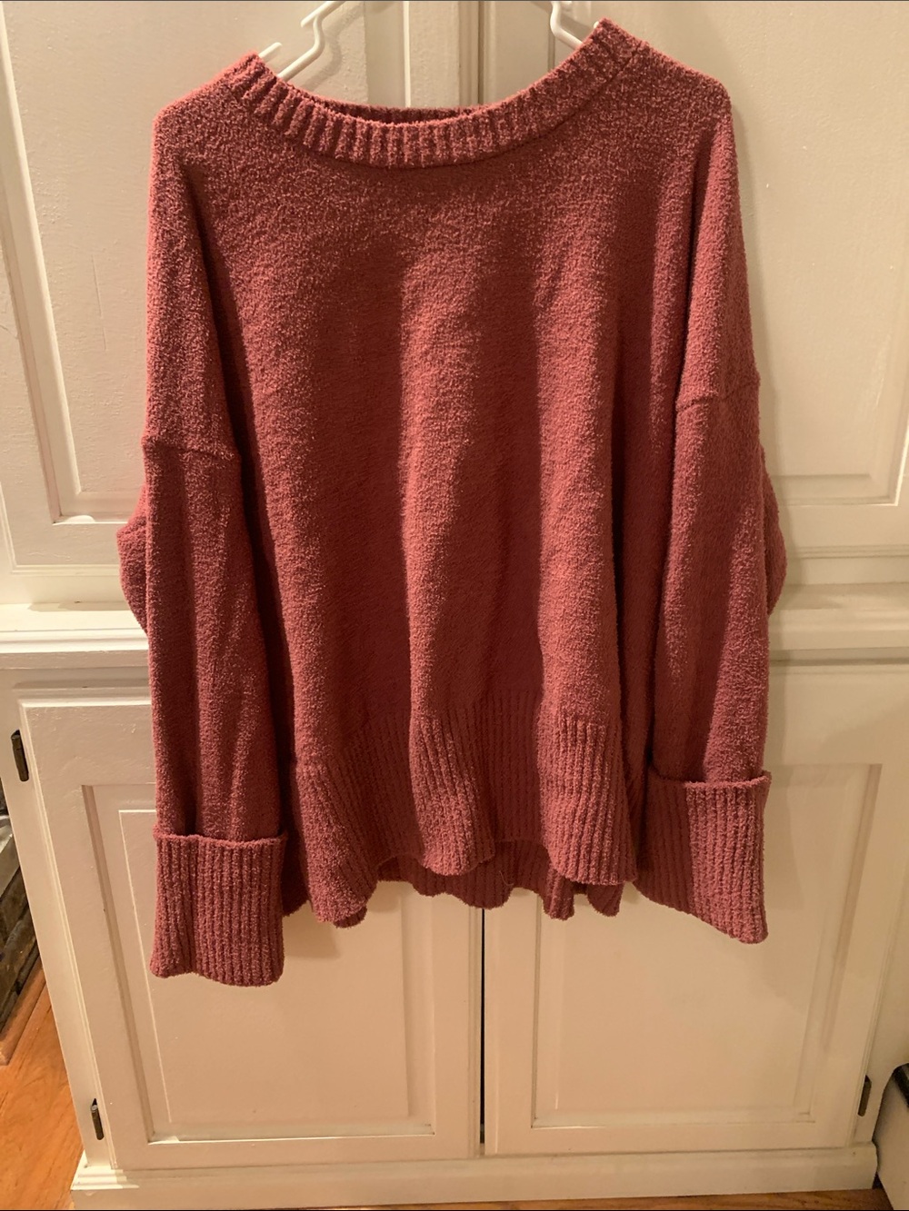 Cozy Oversized Dusty Rose Women's Sweater